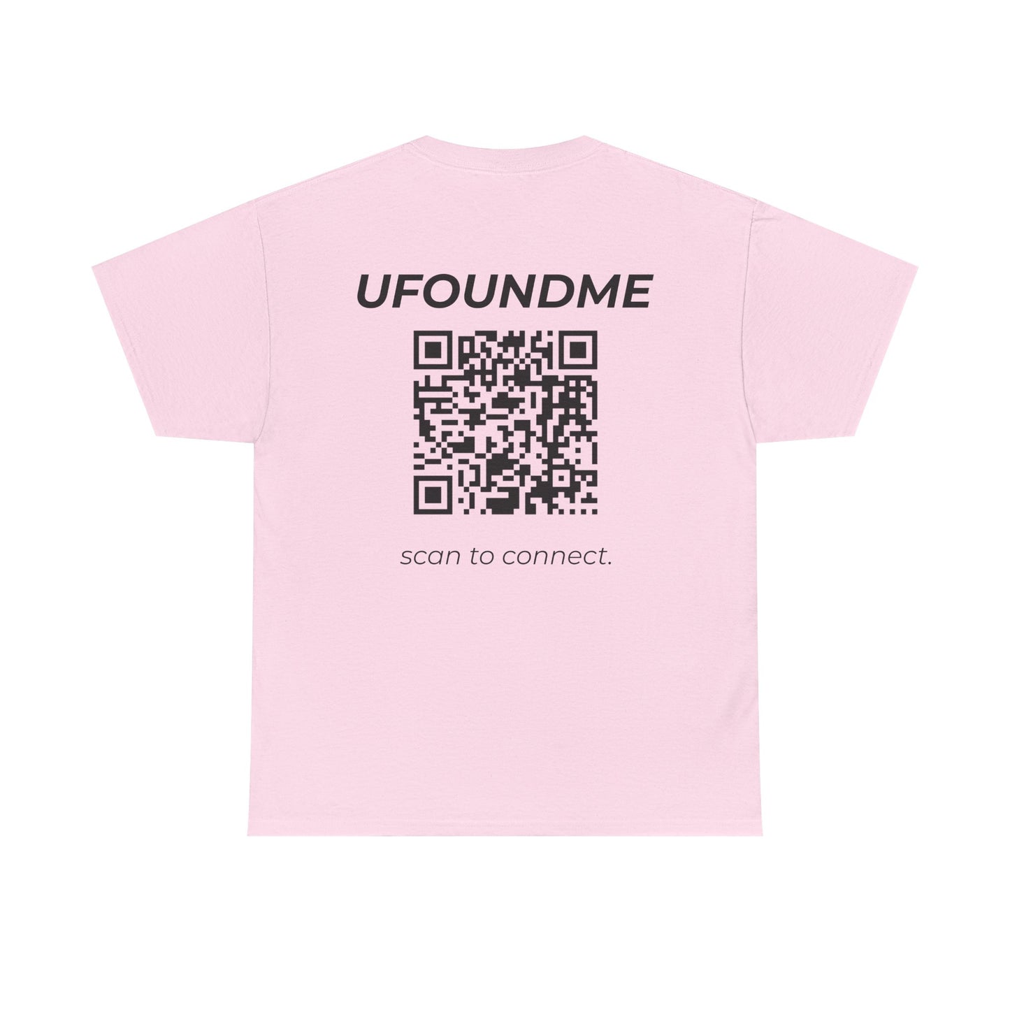 UfoundMe Basic Heavy Cotton Tee – Unisex QR Streetwear Shirt