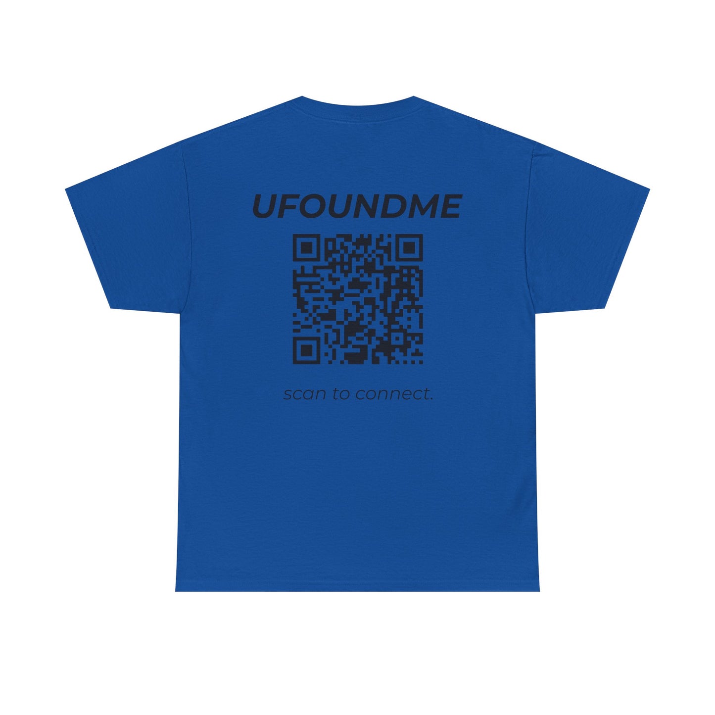 UfoundMe Basic Heavy Cotton Tee – Unisex QR Streetwear Shirt
