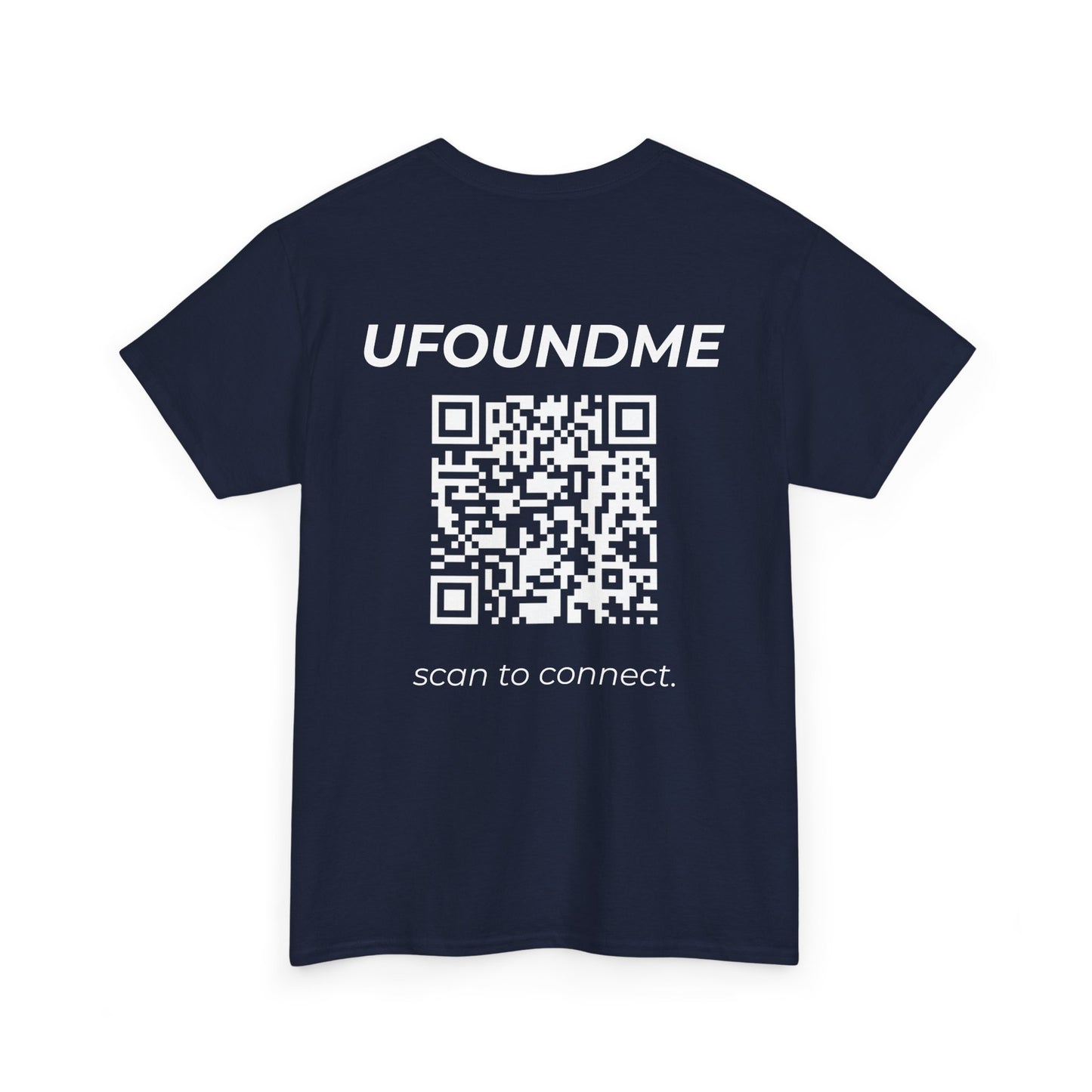 UfoundMe Basic Heavy Cotton Tee – Unisex QR Streetwear Shirt