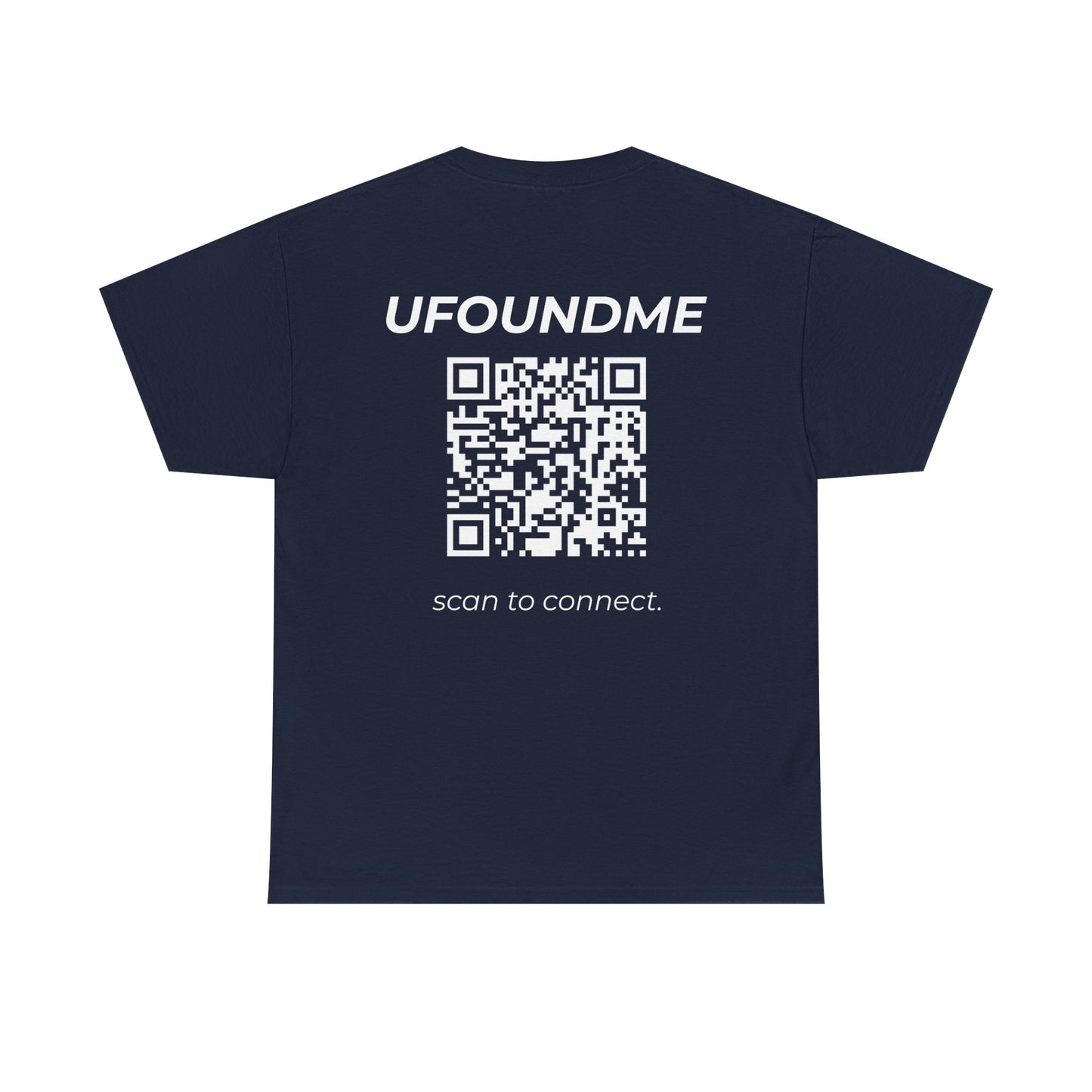 UfoundMe Basic Heavy Cotton Tee – Unisex QR Streetwear Shirt